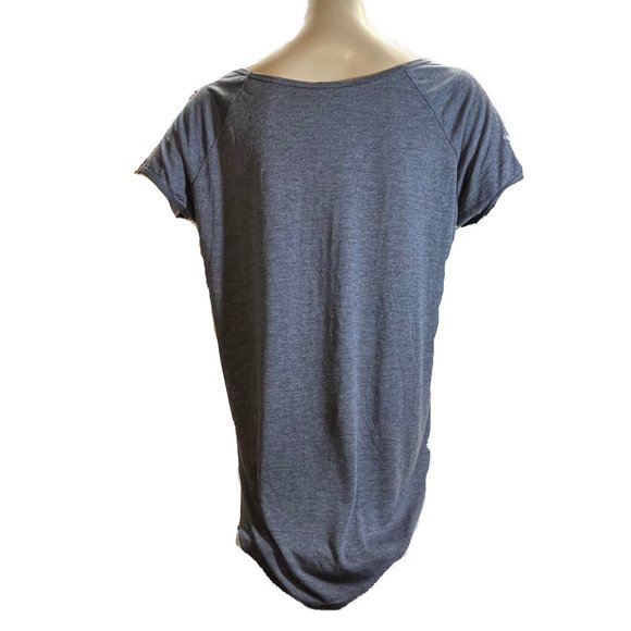 I JEANS BY BUFFALO GREY EMBELISHED SHORT SLEEVE TSHIRT NWT SZ L - Picture 4 of 6